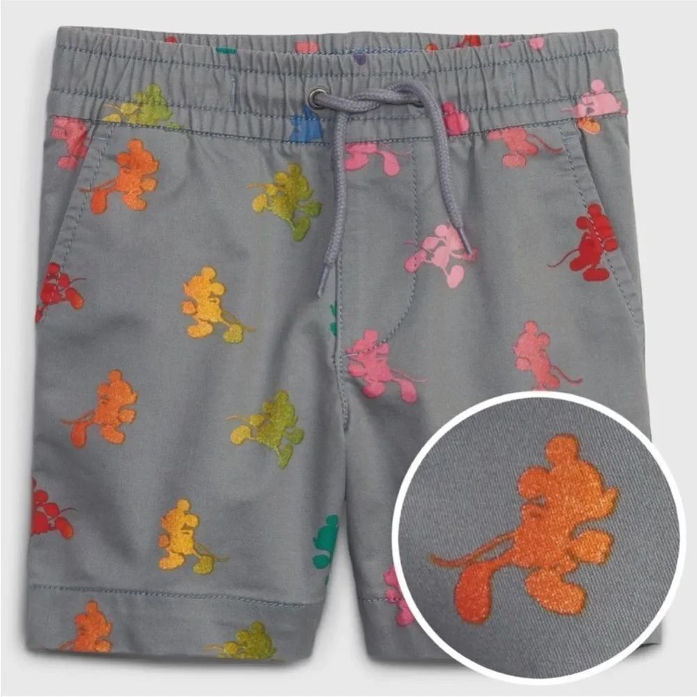 GAP Mickey Mouse Shorts - Picture 1 of 7